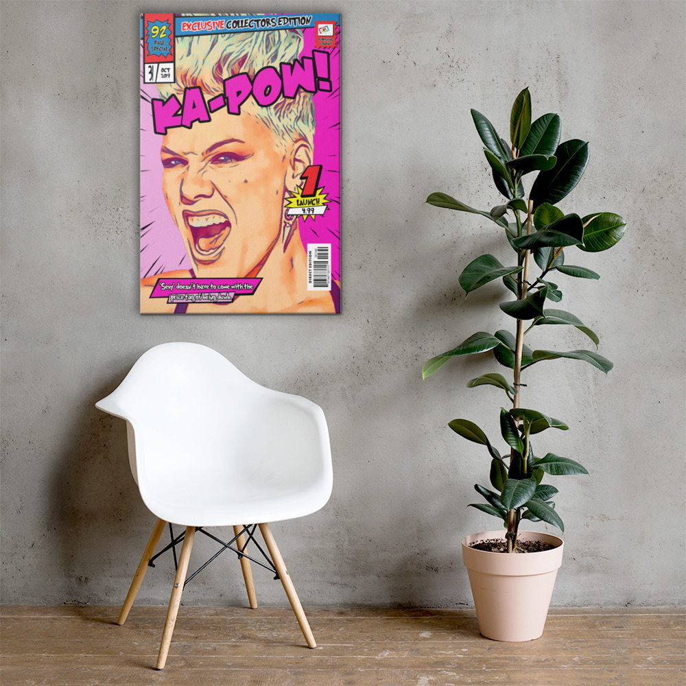 [PINK] – Comic Book Cover Art (Available in 3 formats and 3 different sizes)