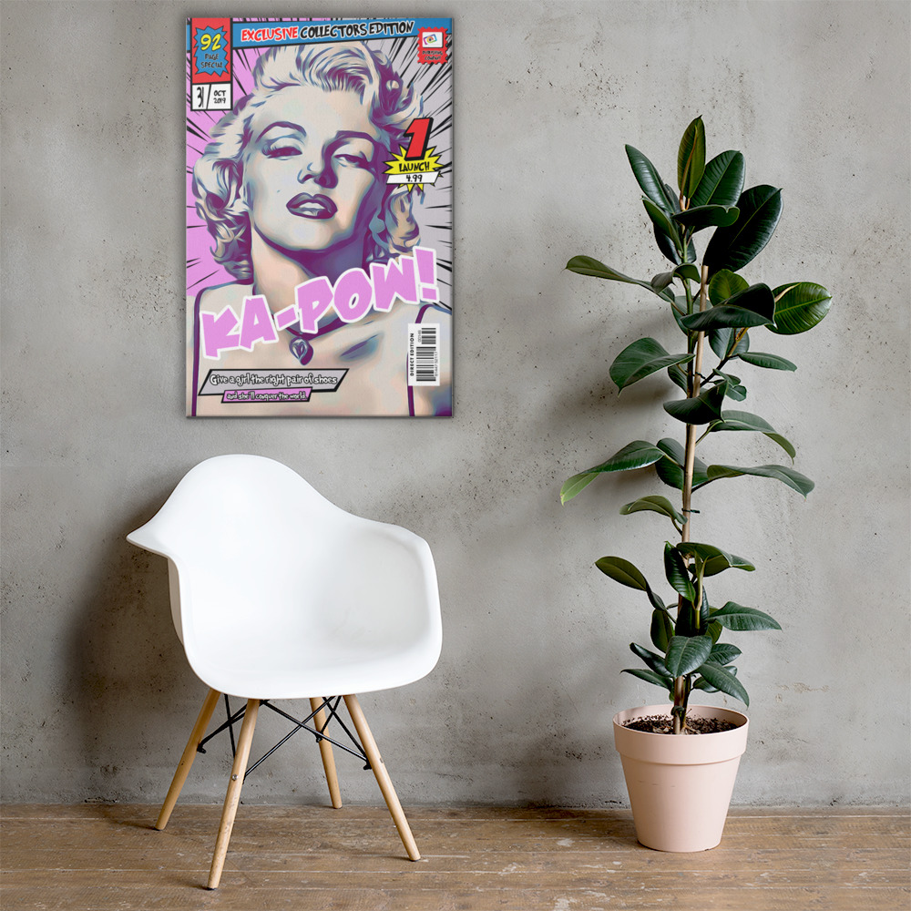 [MARILYN MONROE] – Comic Book Cover Art (Available in 3 formats and 3 different sizes)