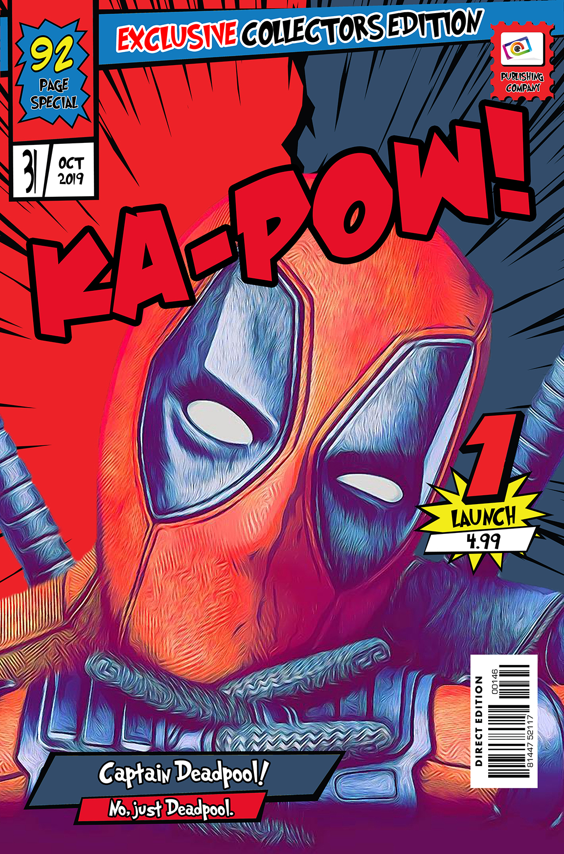 [DEADPOOL] – Comic Book Cover Art (Available in 3 formats and 3 different sizes)