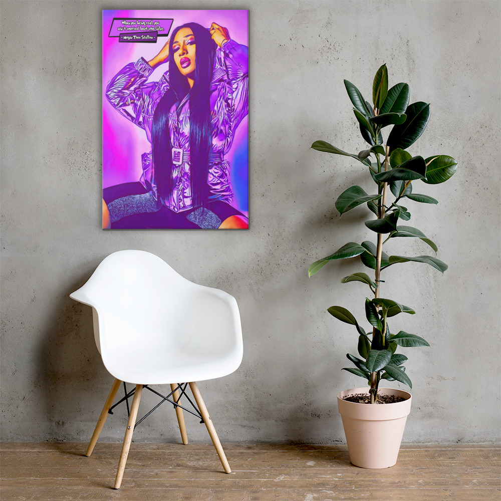 [MEGAN THEE STALLION]– Comic Icons Art (Available in 3 formats and 3 different sizes)