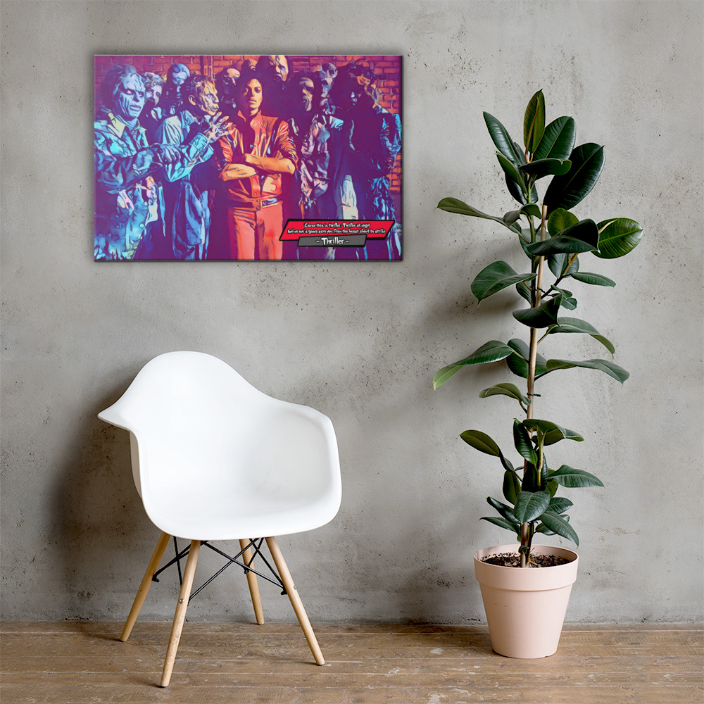 [MICHAEL JACKSON - THRILLER]– Comic Icons Art (Available in 3 formats and 3 different sizes)