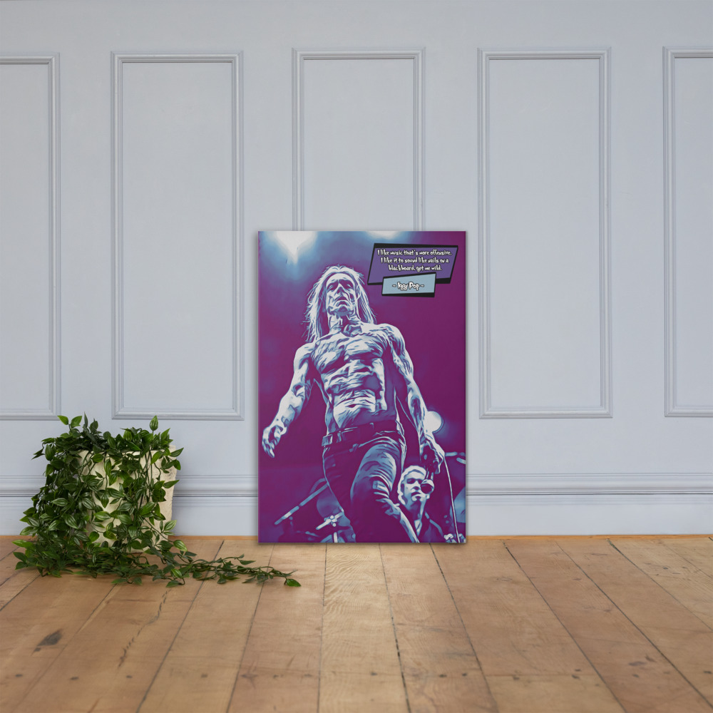 [IGGY POP]– Comic Icons Art (Available in 3 formats and 3 different sizes)