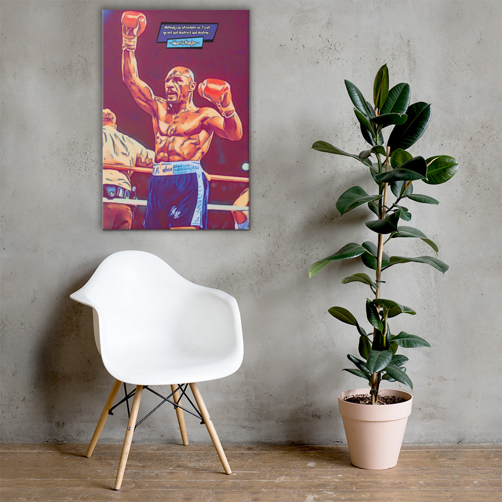[MARVIN HAGLER]– Comic Icons Art (Available in 3 formats and 3 different sizes)