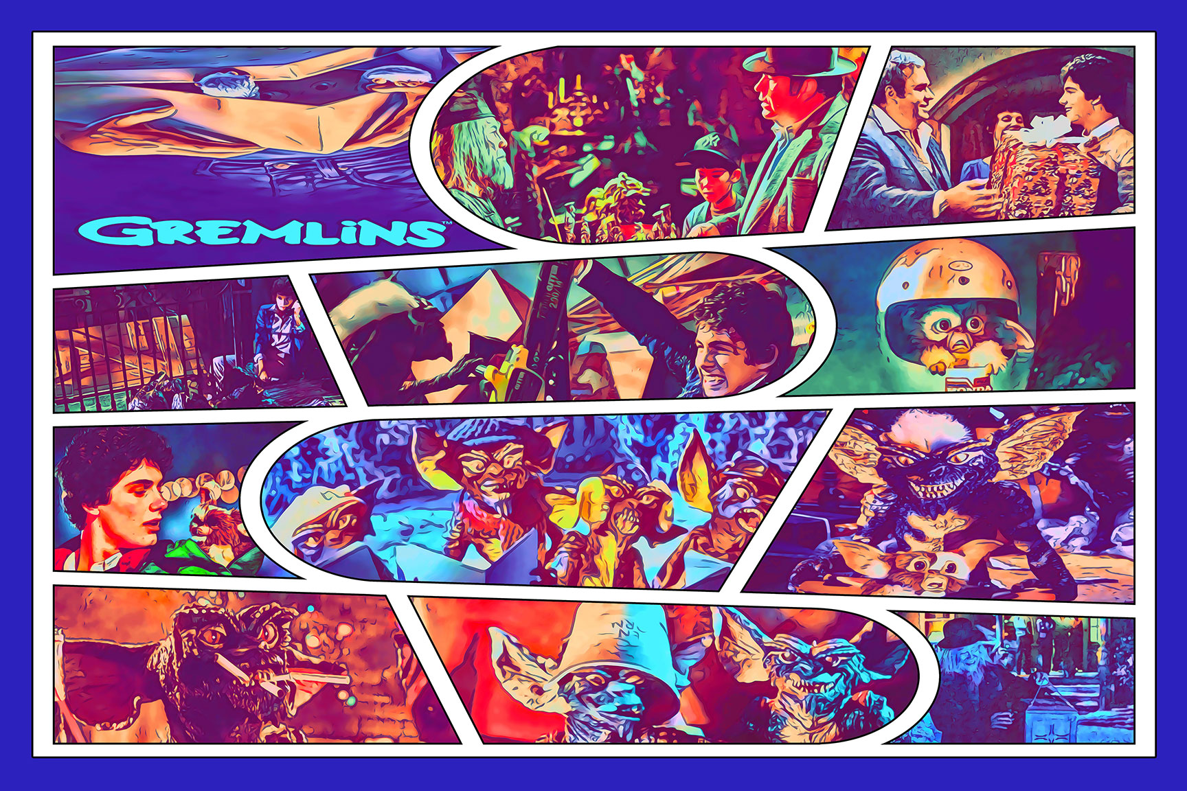 [GREMLINS] – Comic Strip Art (Available in 3 formats and 3 different sizes)