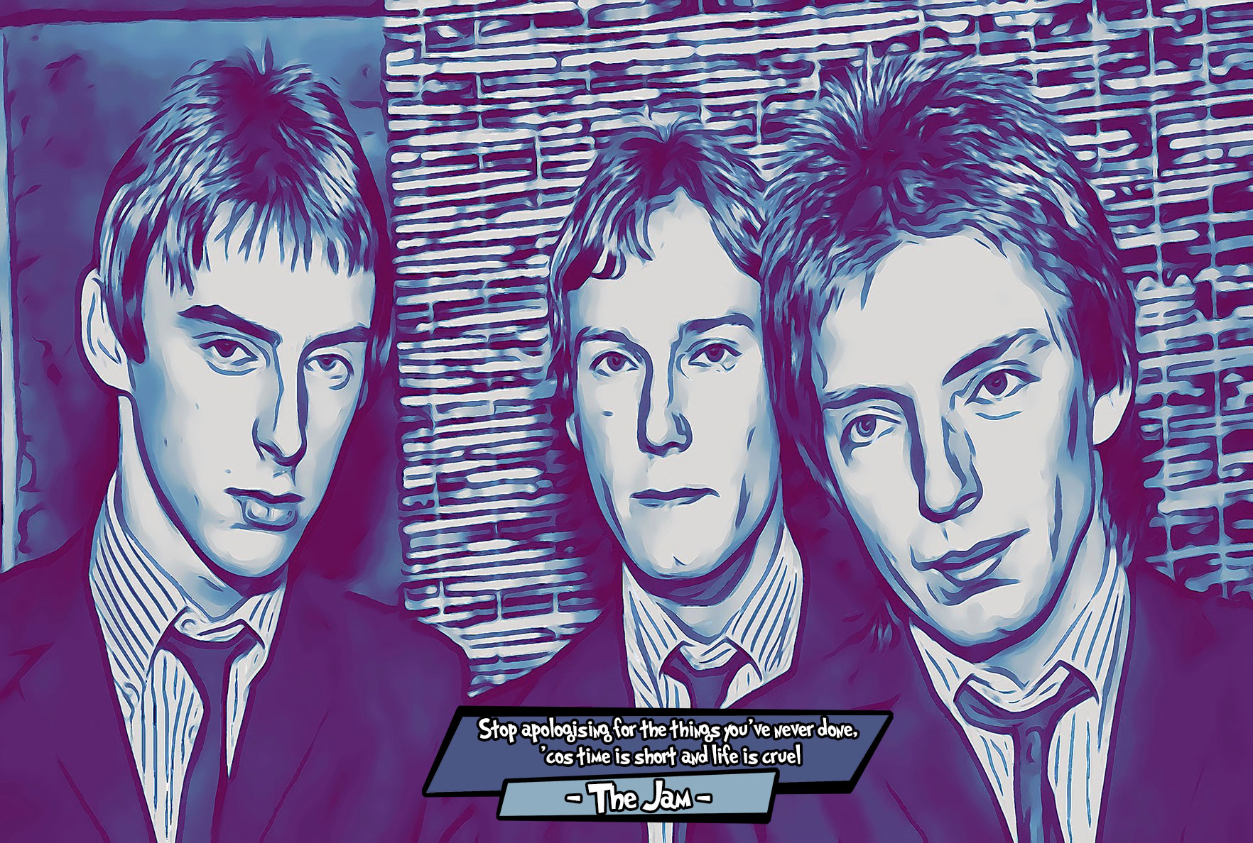 [THE JAM]– Comic Icons Art (Available in 3 formats and 3 different sizes)