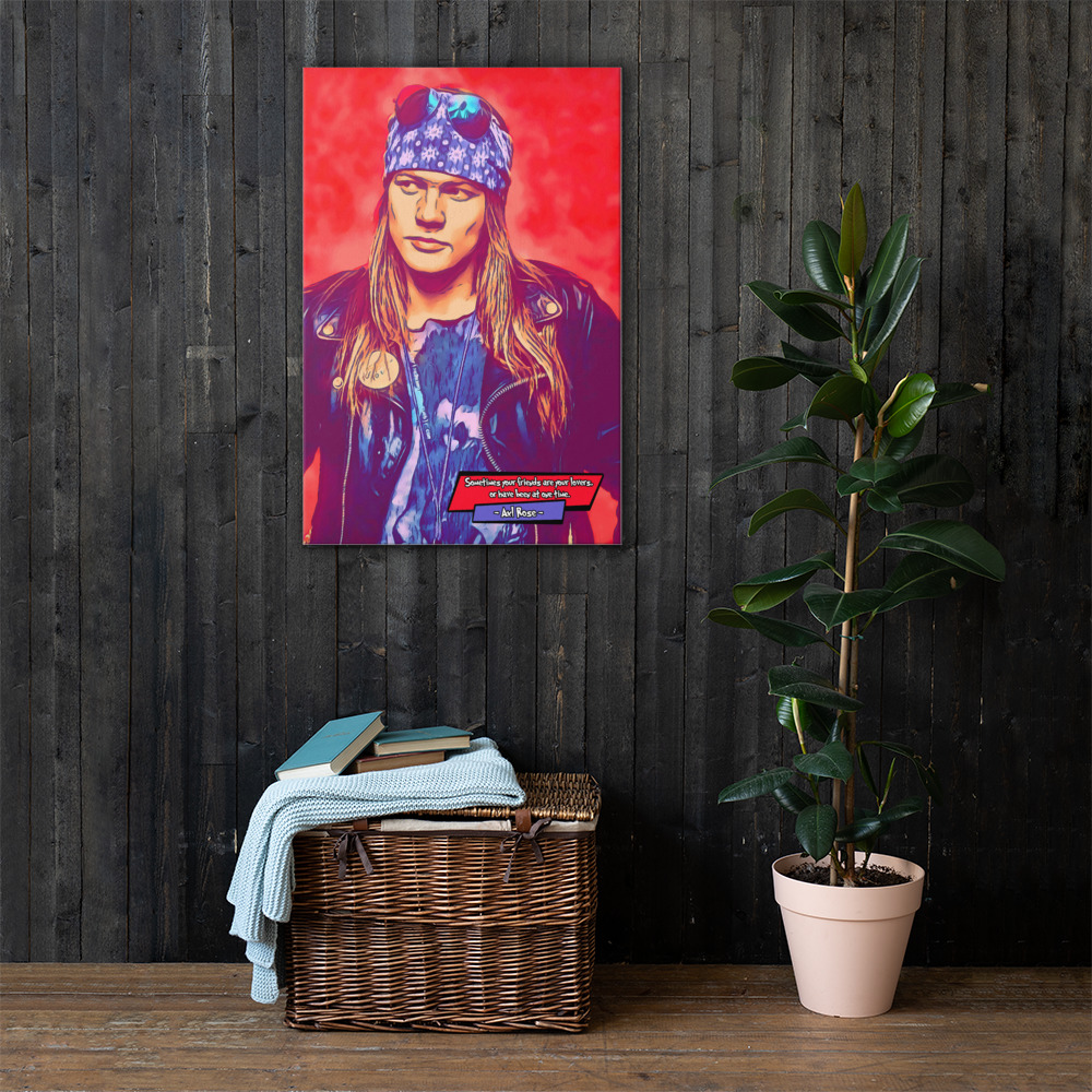 [AXL ROSE]– Comic Icons Art (Available in 3 formats and 3 different sizes)