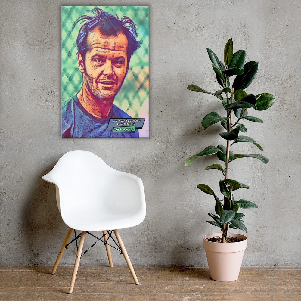 [RANDLE MCMURPHY - ONE FLEW OVER THE CUCKOOS NEST]– Comic Icons Art (Available in 3 formats and 3 different sizes)