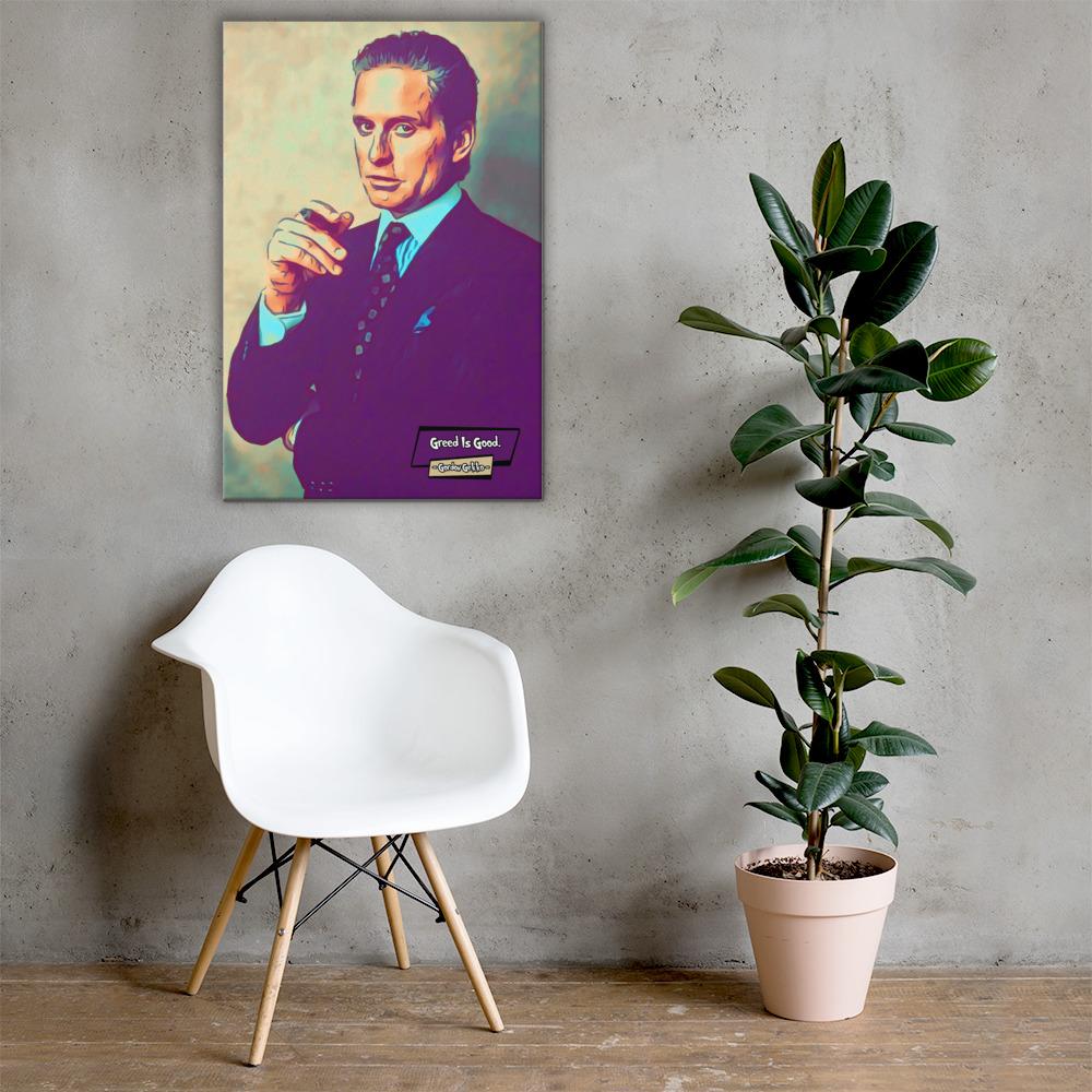[GORDON GEKKO - WALL STREET]– Comic Icons Art (Available in 3 formats and 3 different sizes)