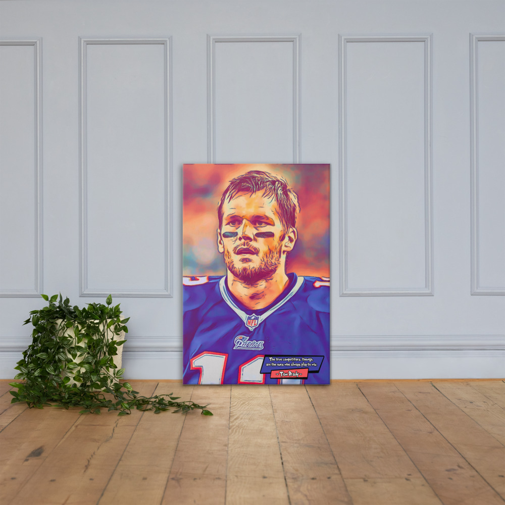 [TOM BRADY]– Comic Icons Art (Available in 3 formats and 3 different sizes)