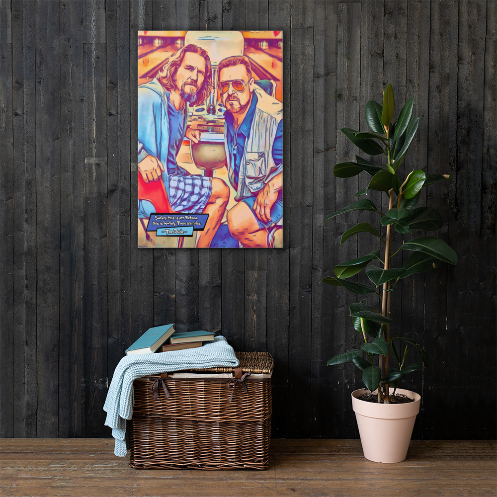 [THE DUDE - THE BIG LEBOWSKI]– Comic Icons Art (Available in 3 formats and 3 different sizes)