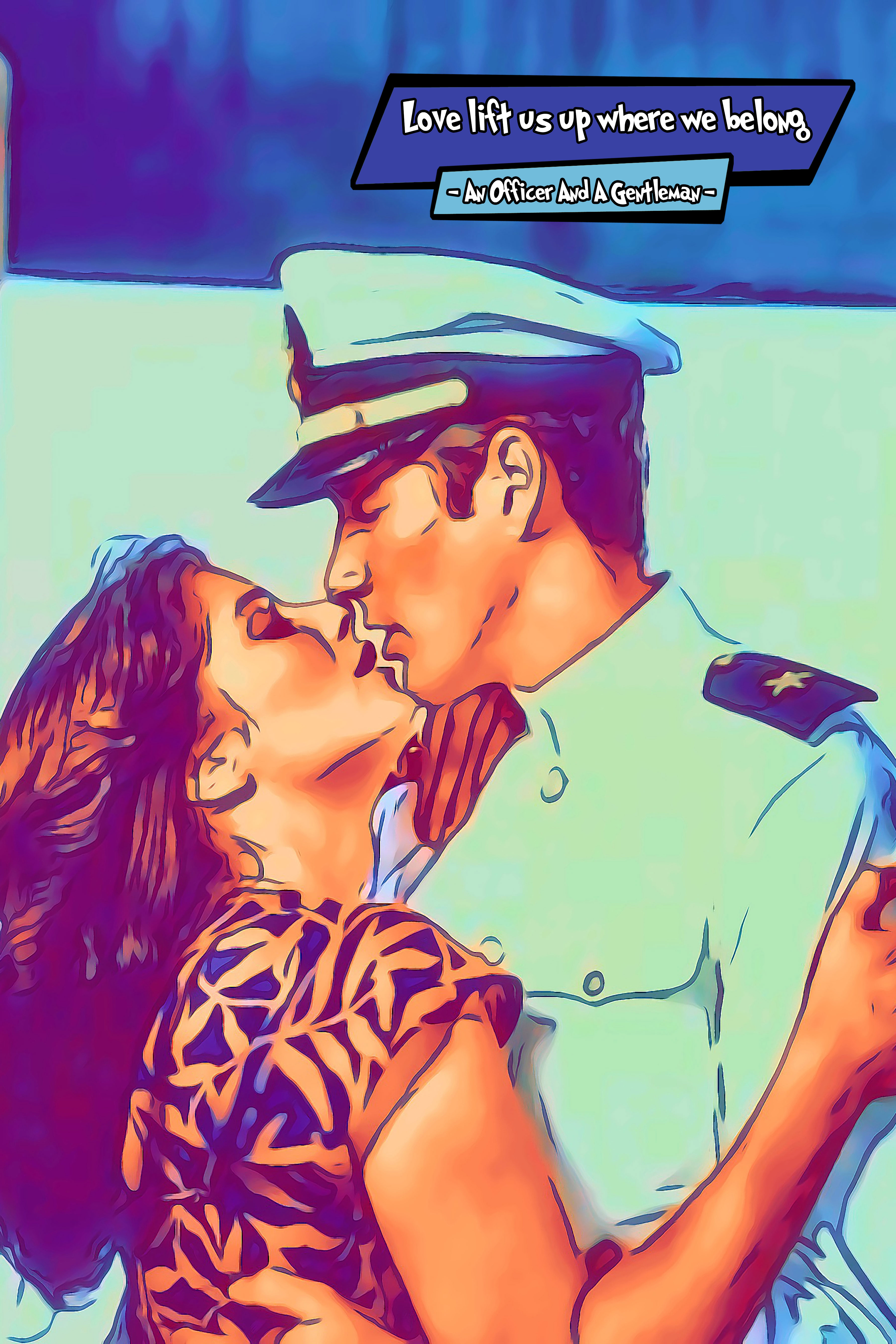 [AN OFFICER AND A GENTLEMAN]– Comic Icons Art (Available in 3 formats and 3 different sizes)