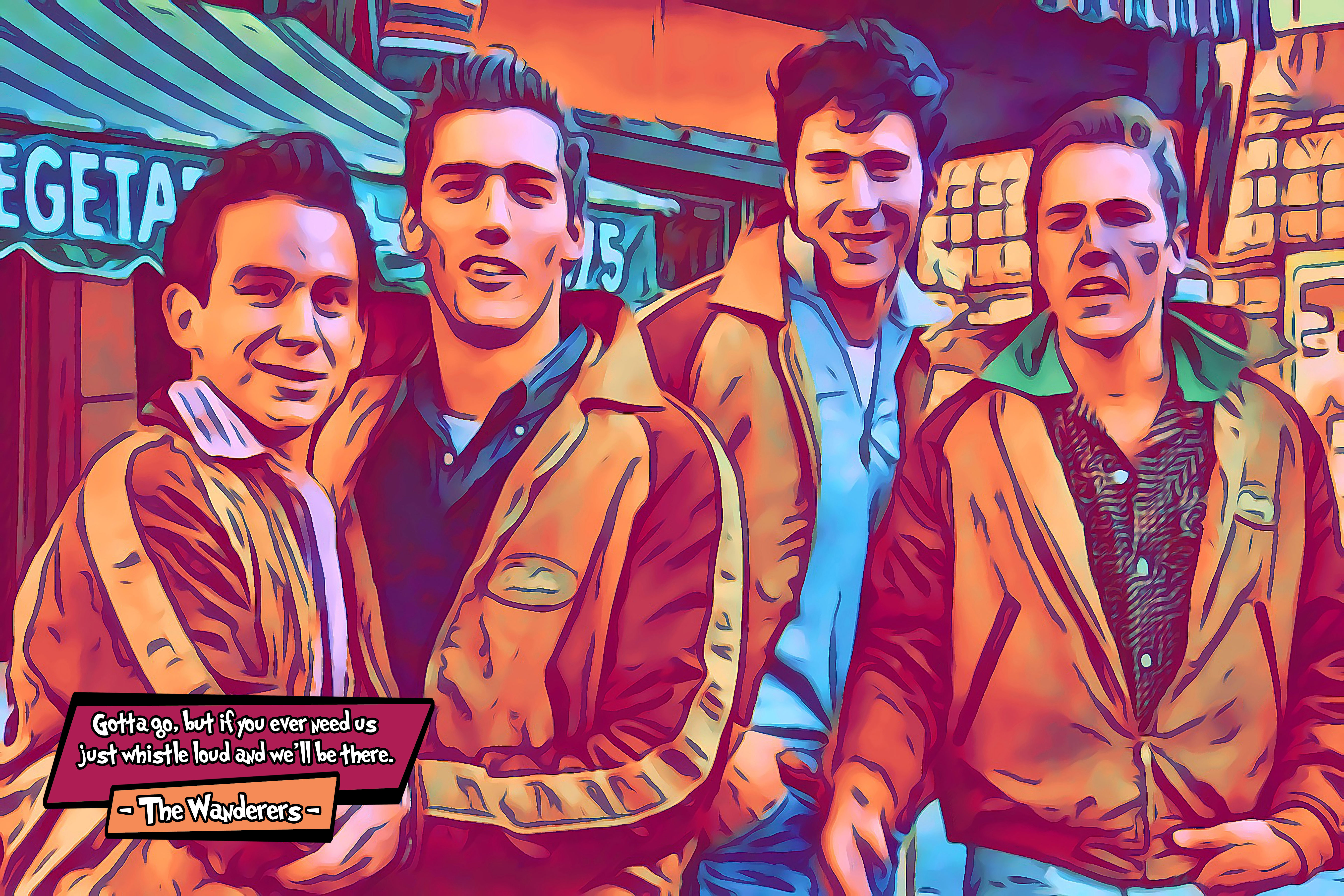 [THE WANDERERS]– Comic Icons Art (Available in 3 formats and 3 different sizes)