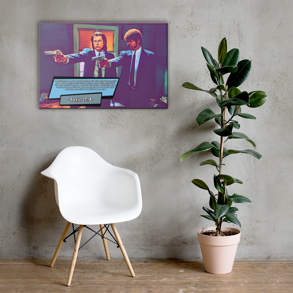 [EZEKIEL 25:17 - PULP FICTION]– Comic Icons Art (Available in 3 formats and 3 different sizes)