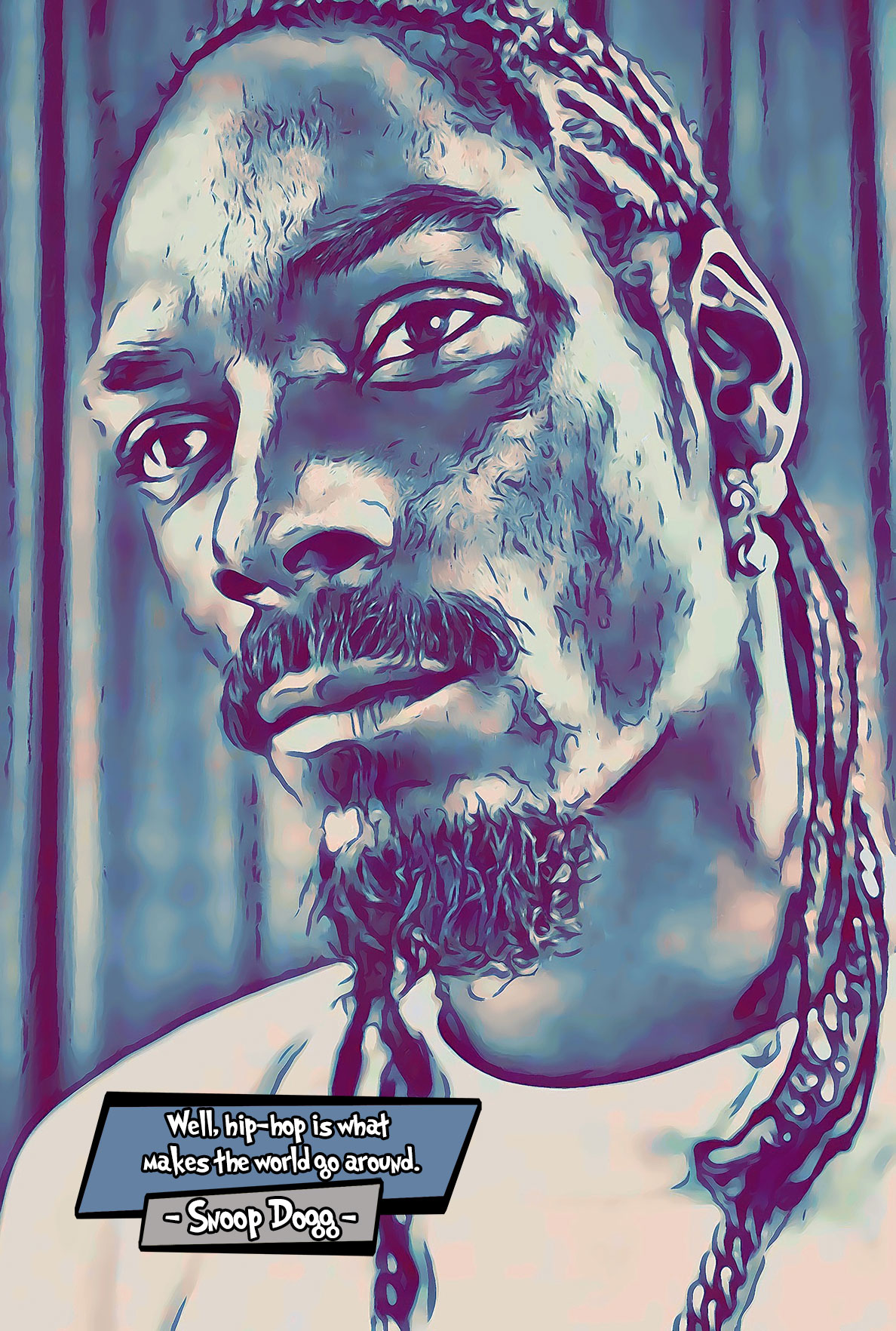[SNOOP DOGG]– Comic Icons Art (Available in 3 formats and 3 different sizes)