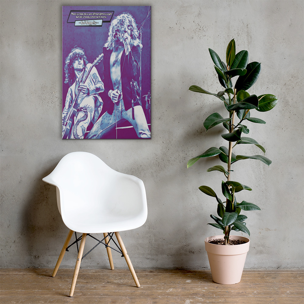 [LED ZEPPELIN]– Comic Icons Art (Available in 3 formats and 3 different sizes)