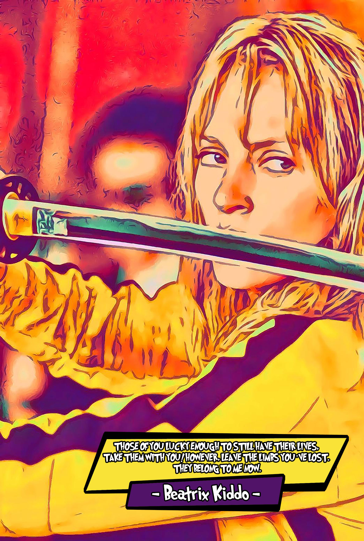 [KILL BILL]– Comic Icons Art (Available in 3 formats and 3 different sizes)