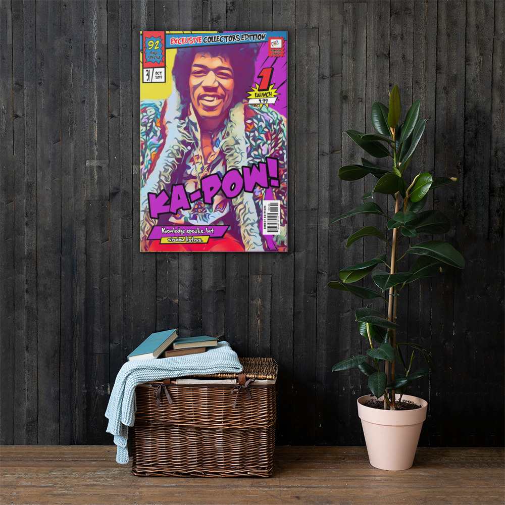 [JIMI HENDRIX] – Comic Book Cover Art (Available in 3 formats and 3 different sizes)
