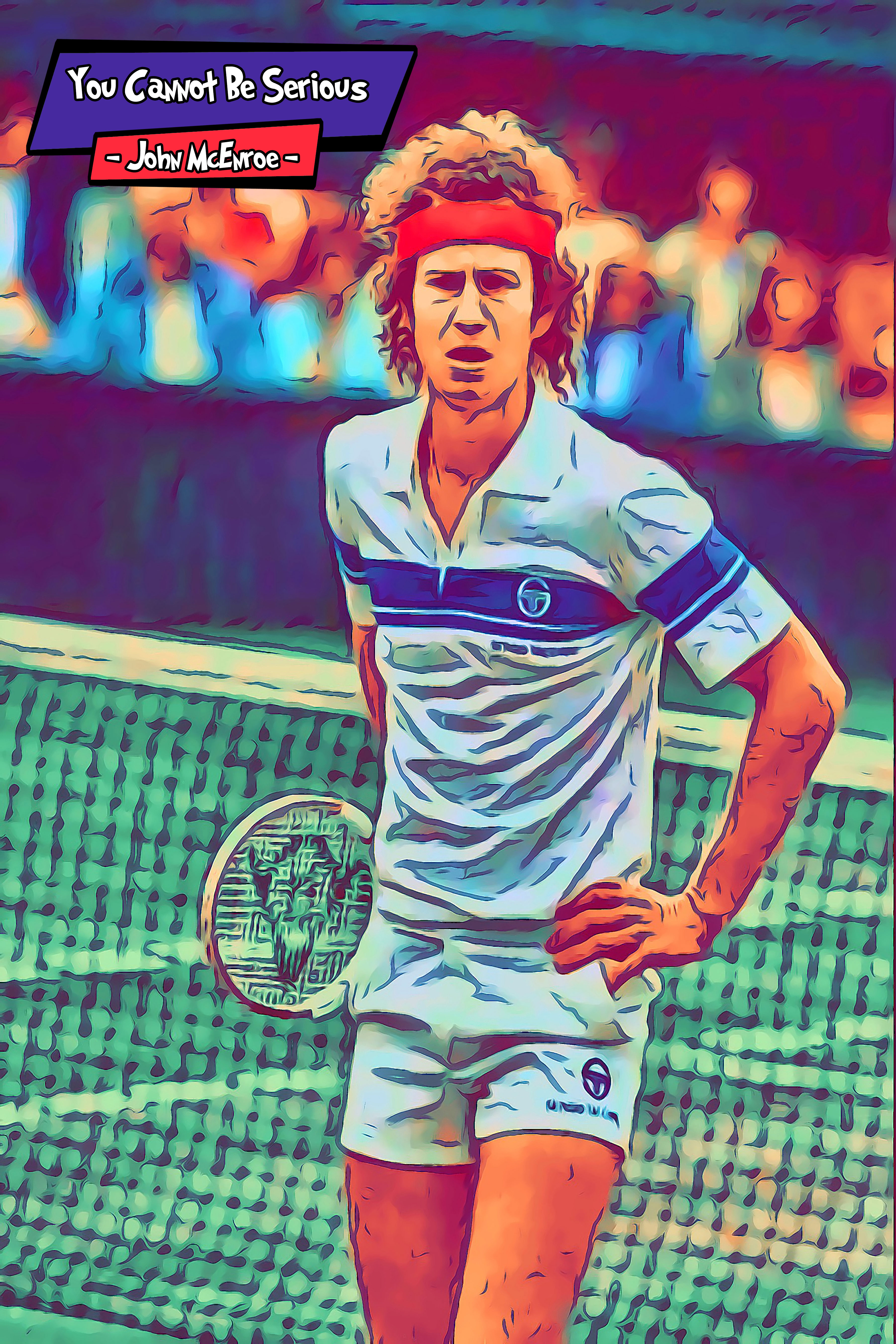 [JOHN MCENROE]– Comic Icons Art (Available in 3 formats and 3 different sizes)