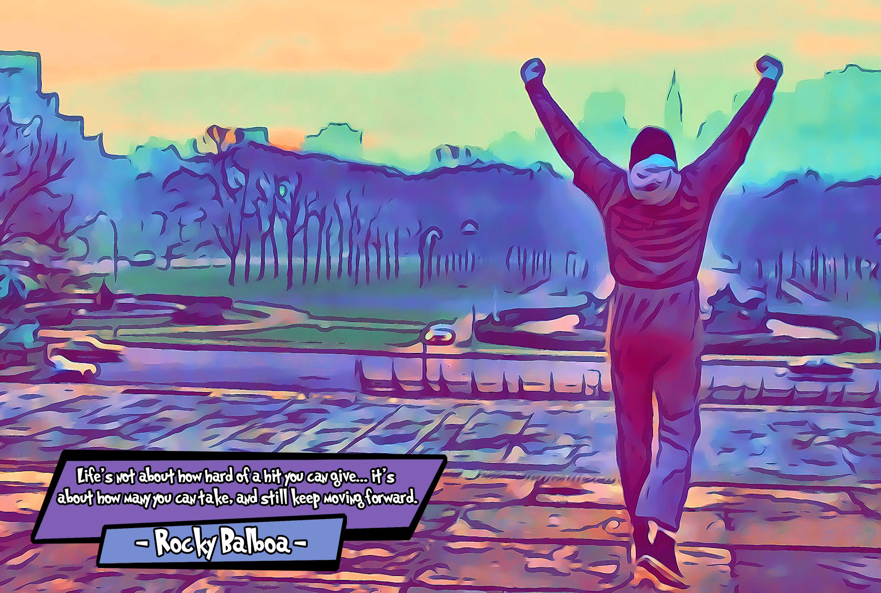 [ROCKY]– Comic Icons Art (Available in 3 formats and 3 different sizes)