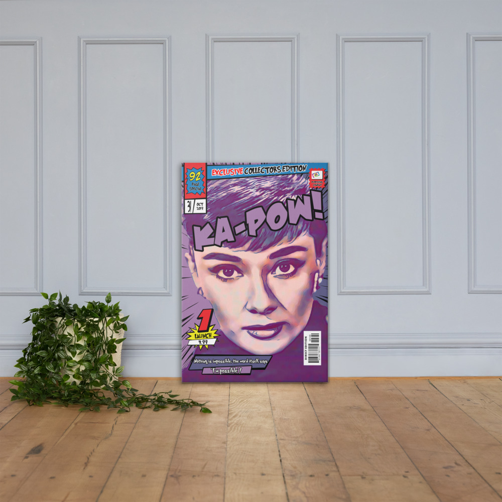[AUDREY HEPBURN] – Comic Book Cover Art (Available in 3 formats and 3 different sizes)