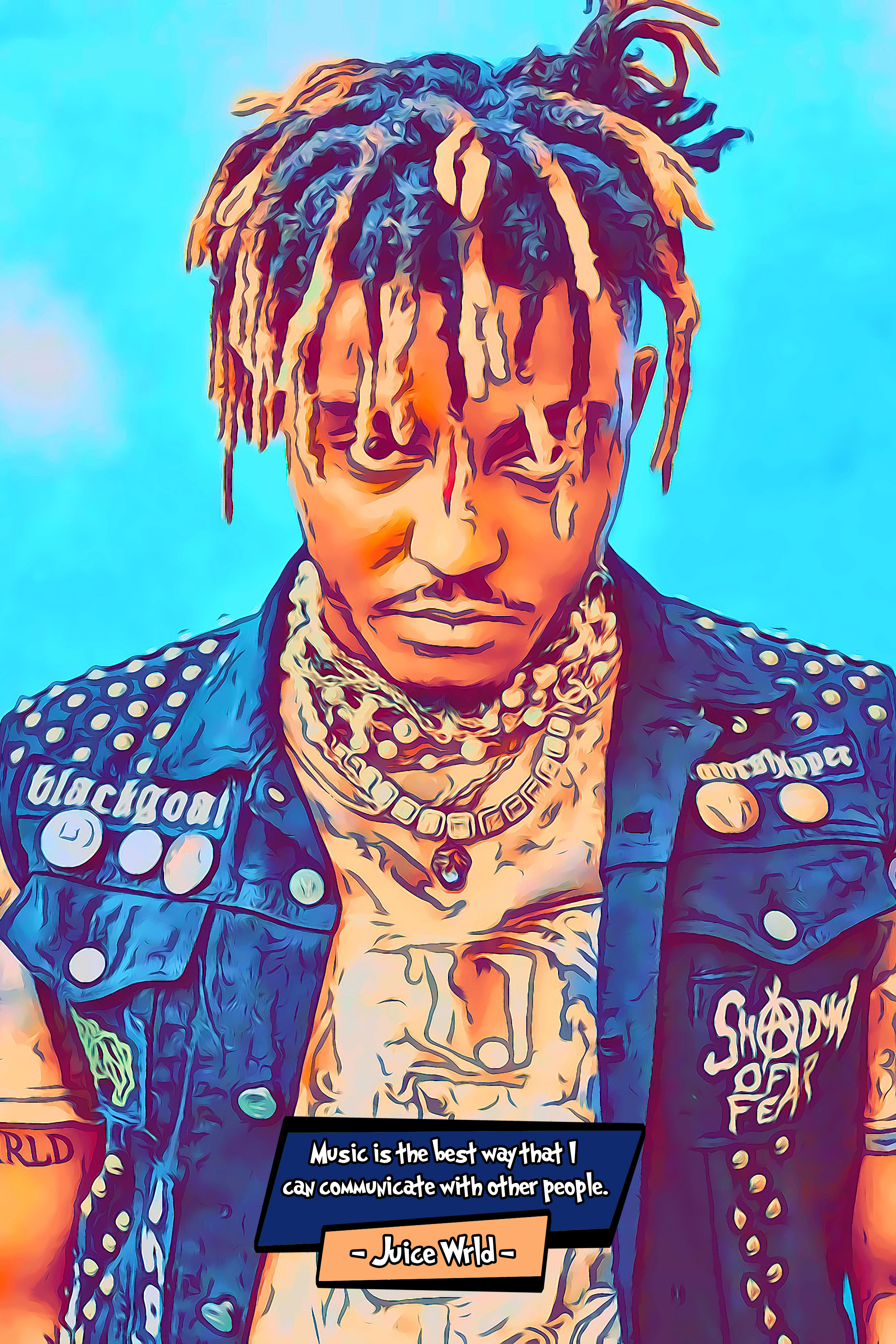[JUICE WRLD]– Comic Icons Art (Available in 3 formats and 3 different sizes)