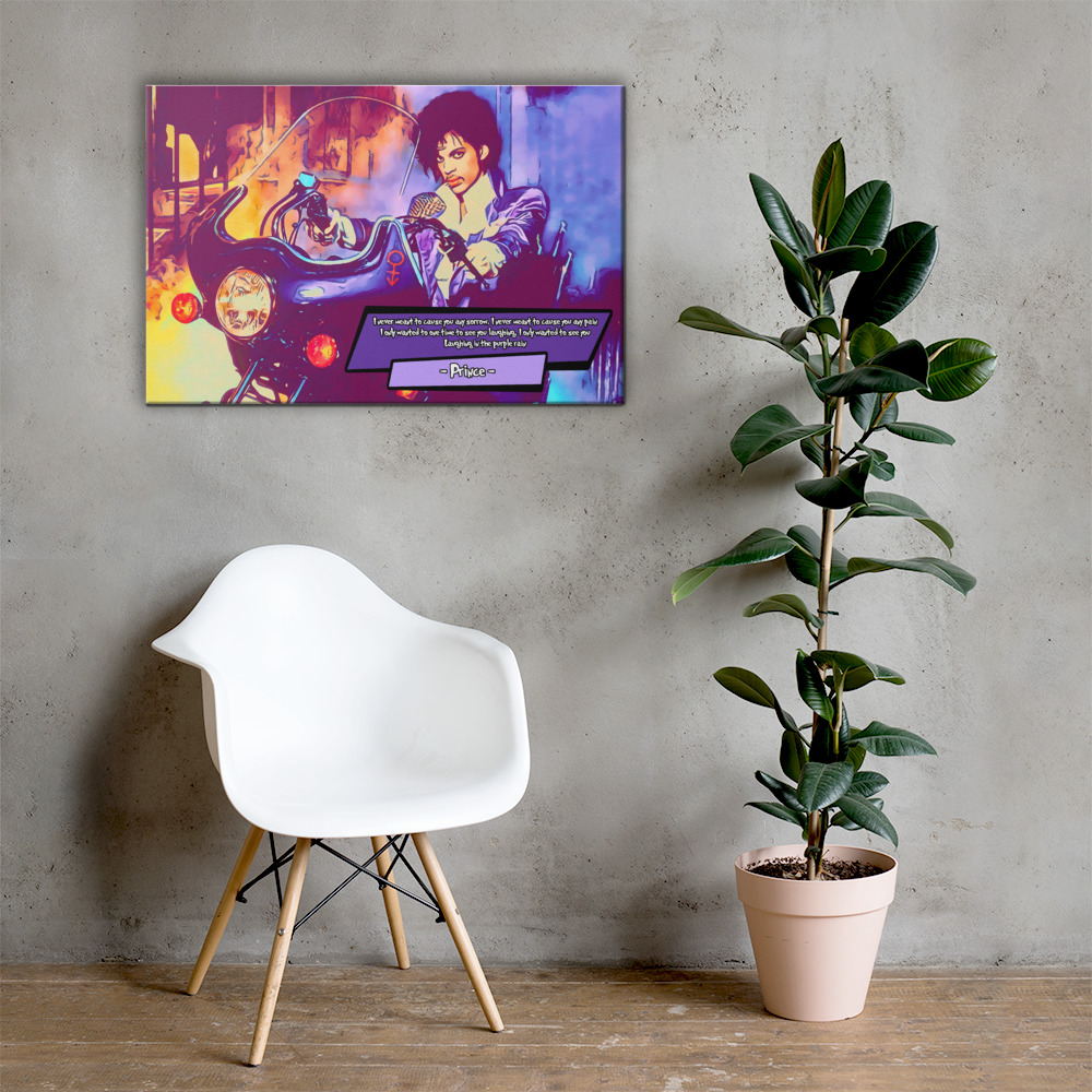 [PRINCE - PURPLE RAIN]– Comic Icons Art (Available in 3 formats and 3 different sizes)