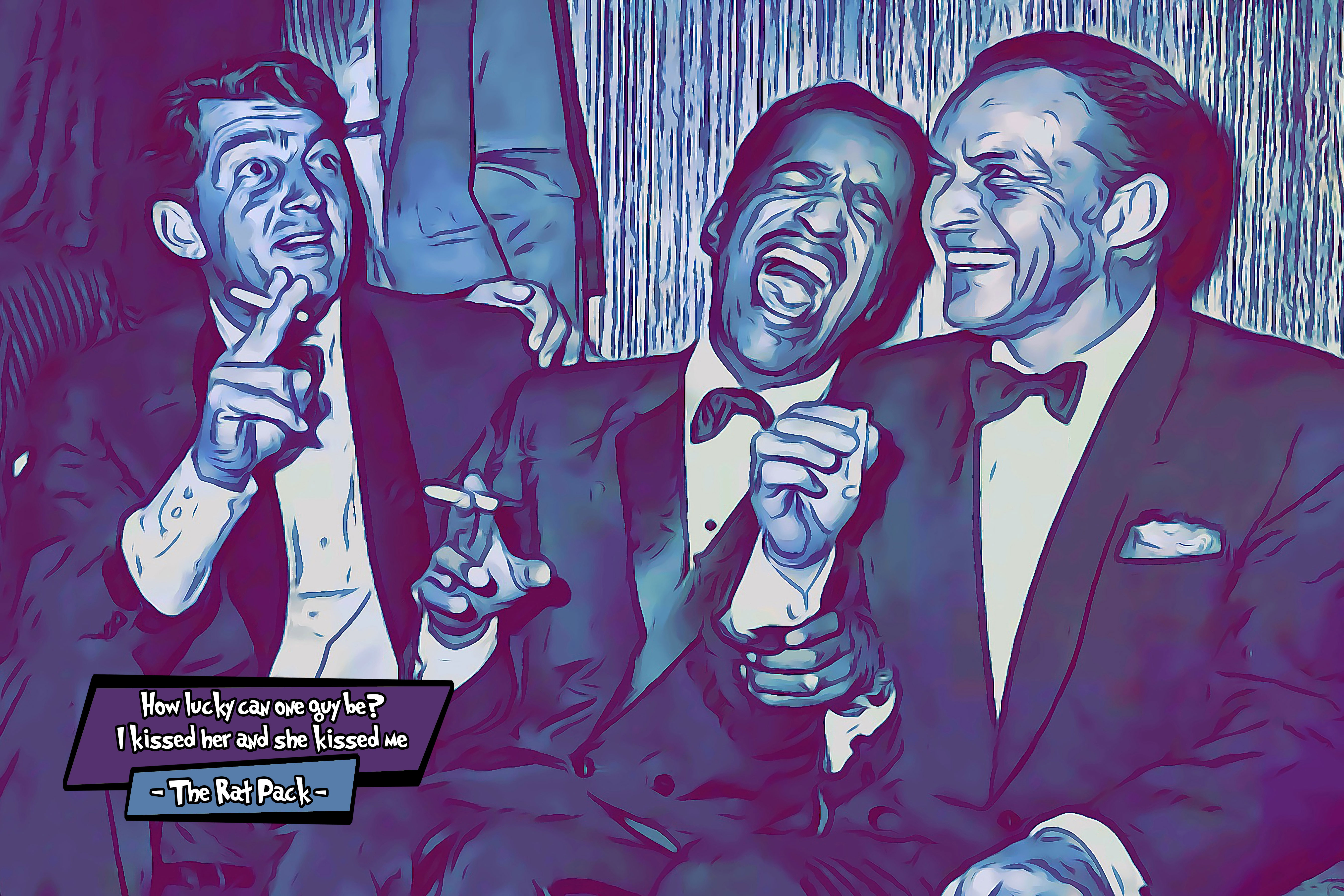 [THE RAT PACK]– Comic Icons Art (Available in 3 formats and 3 different sizes)