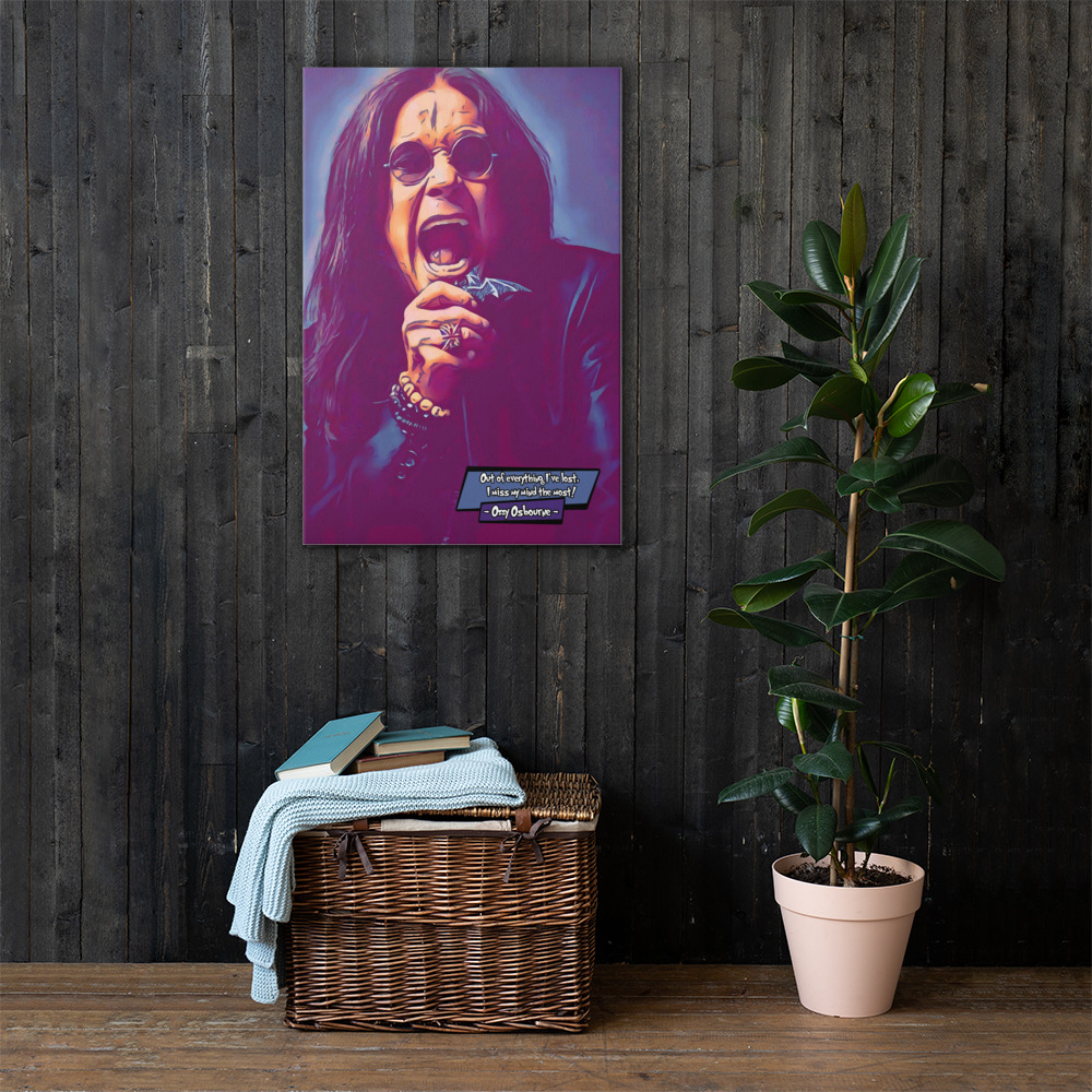 [OZZY OSBOURNE]– Comic Icons Art (Available in 3 formats and 3 different sizes)