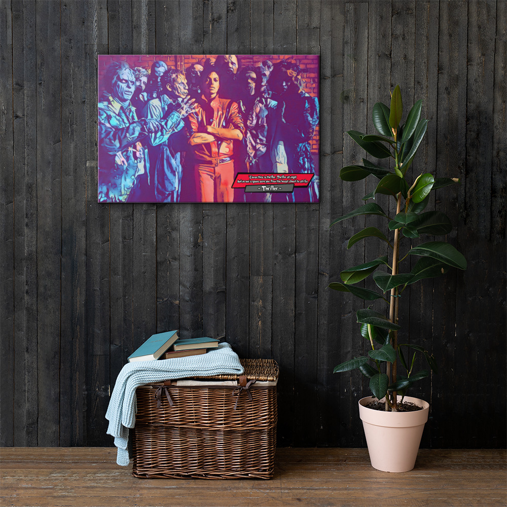 [MICHAEL JACKSON - THRILLER]– Comic Icons Art (Available in 3 formats and 3 different sizes)