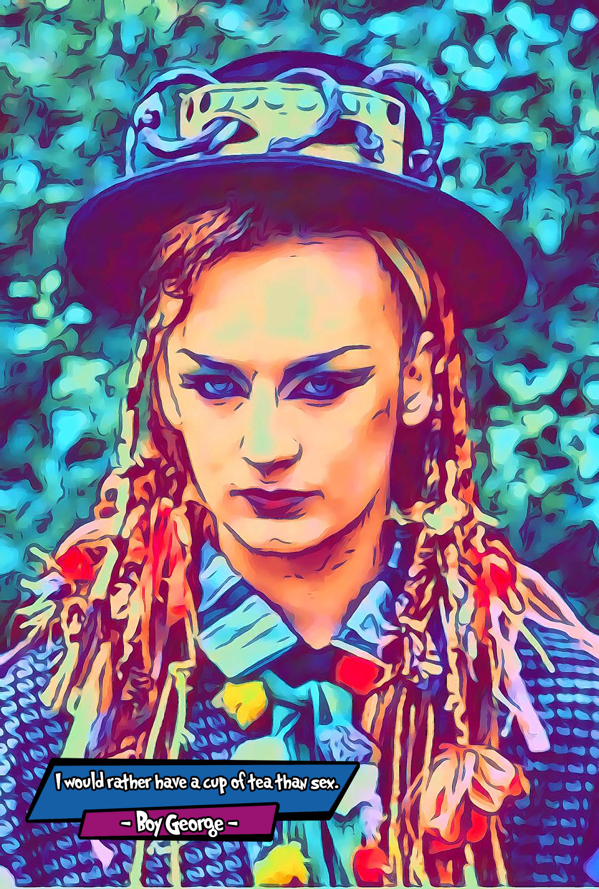 [BOY GEORGE]– Comic Icons Art (Available in 3 formats and 3 different sizes)