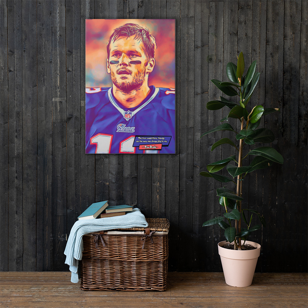[TOM BRADY]– Comic Icons Art (Available in 3 formats and 3 different sizes)
