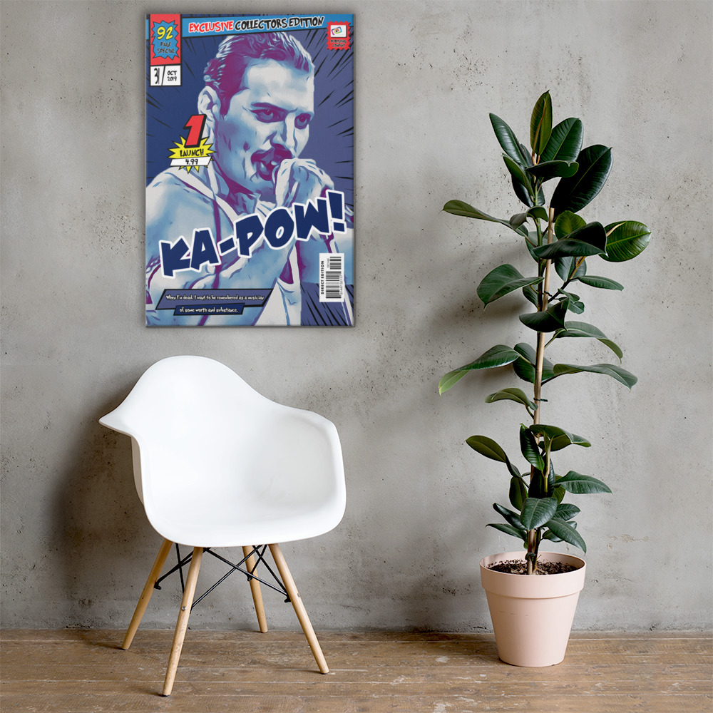 [FREDDY MERCURY] – Comic Book Cover Art (Available in 3 formats and 3 different sizes)