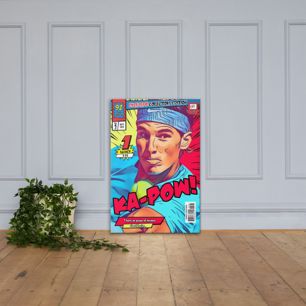 [RAFA NADAL] – Comic Book Cover Art (Available in 3 formats and 3 different sizes)