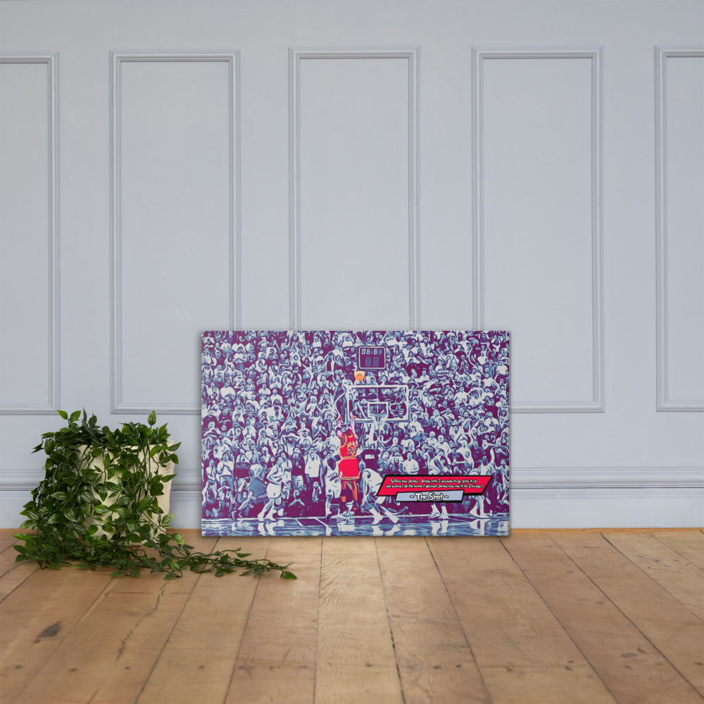 [MICHAEL JORDAN - THE SHOT]– Comic Icons Art (Available in 3 formats and 3 different sizes)