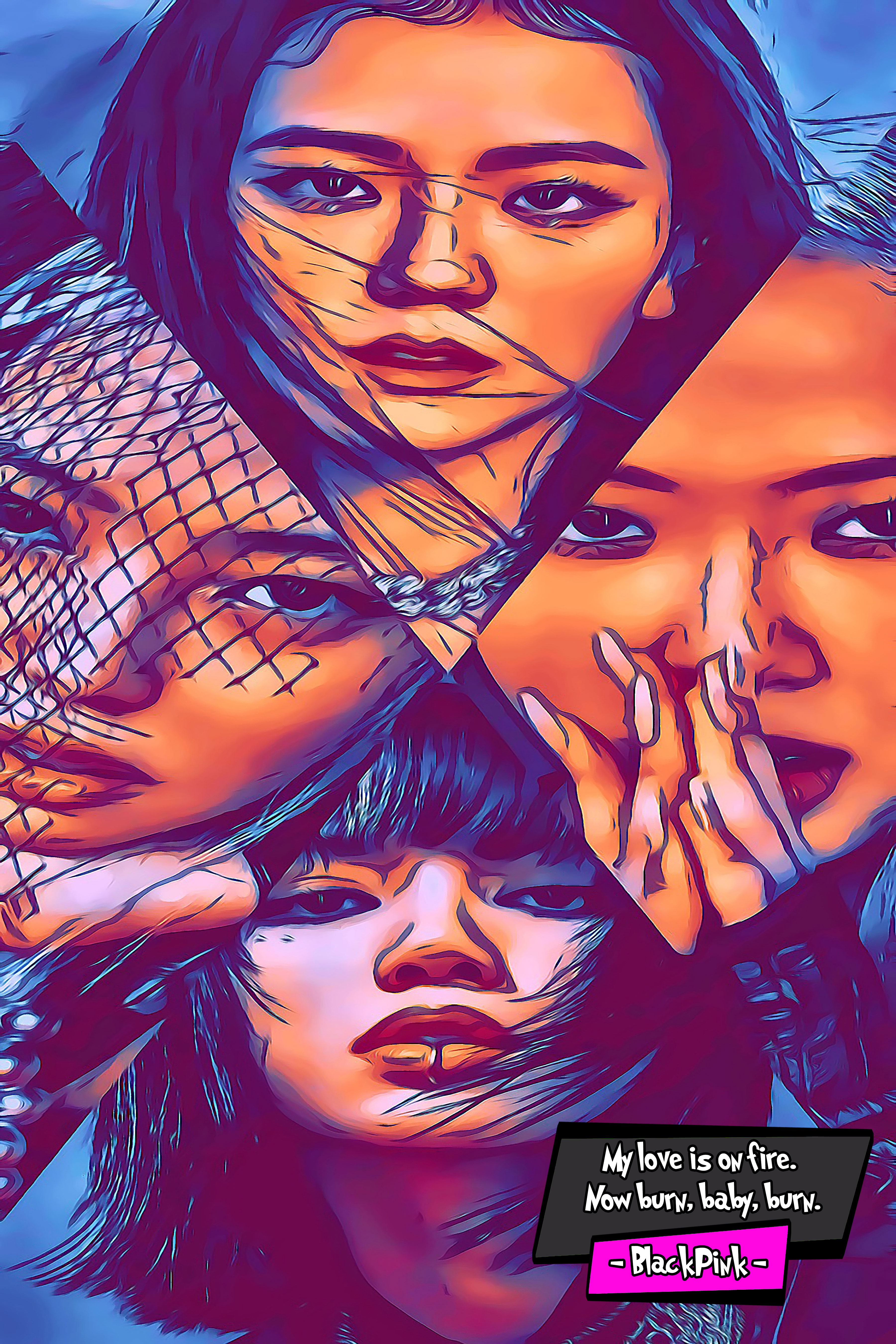 [BLACKPINK]– Comic Icons Art (Available in 3 formats and 3 different sizes)