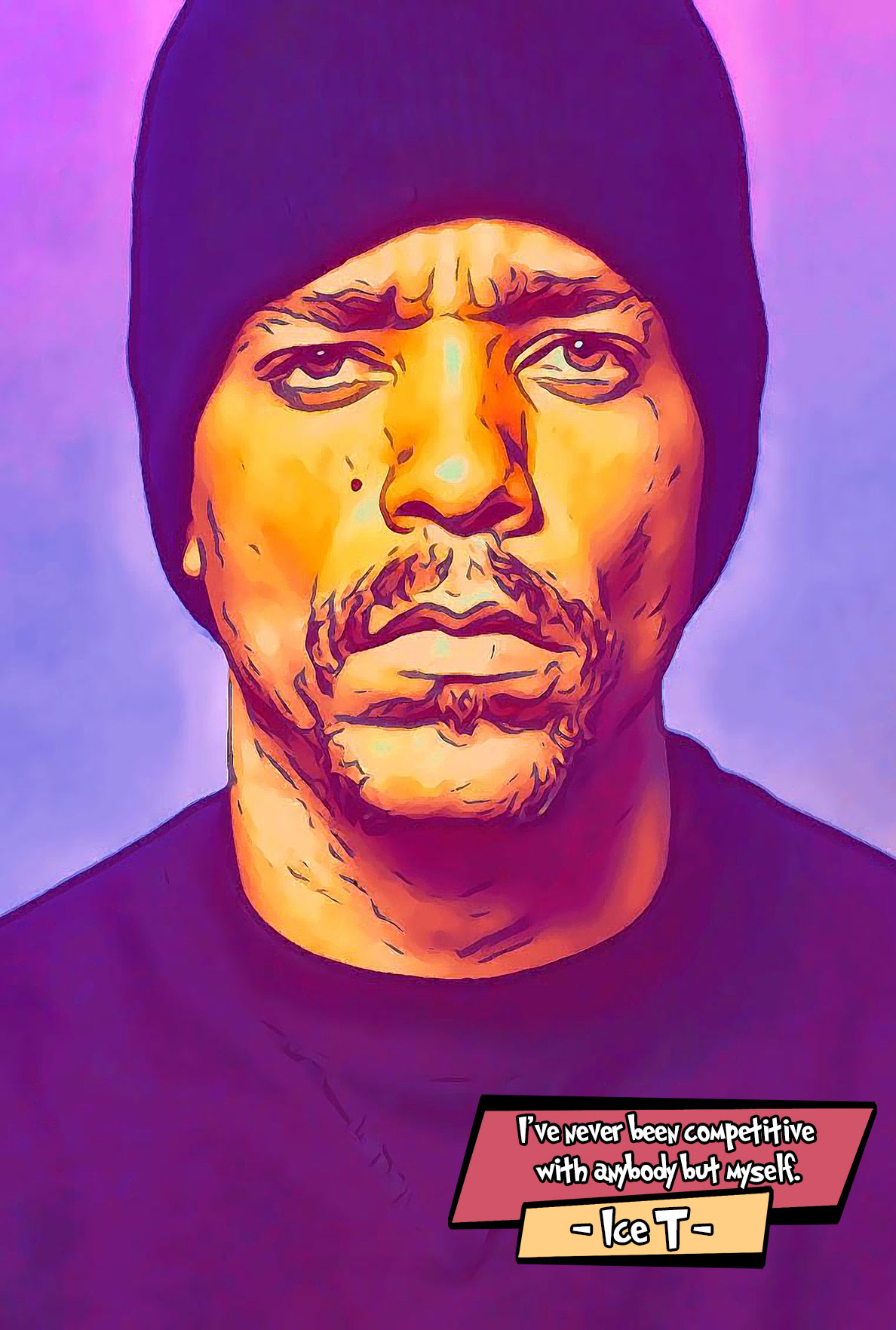 [ICE T]– Comic Icons Art (Available in 3 formats and 3 different sizes)