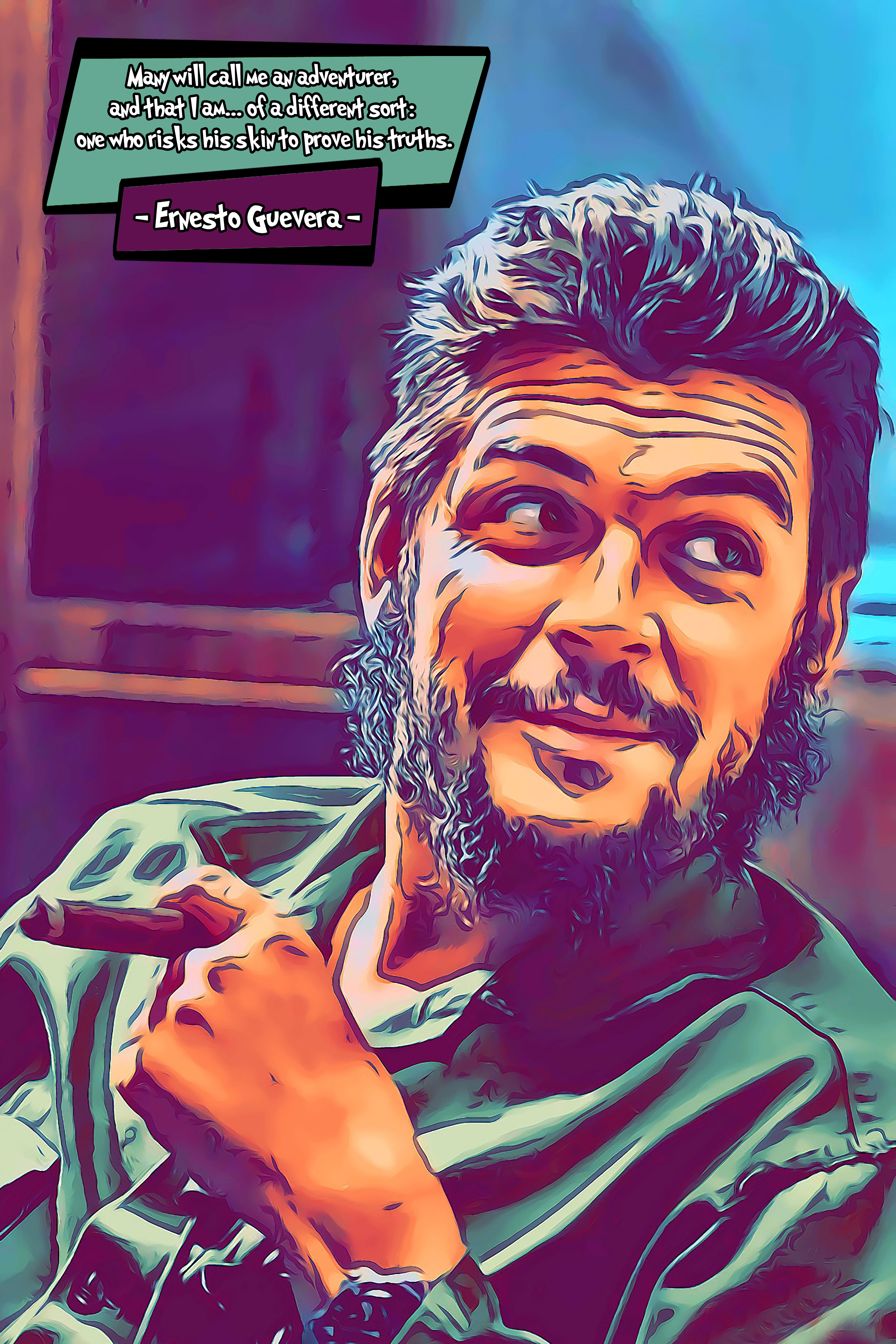 [CHE GUEVERA]– Comic Icons Art (Available in 3 formats and 3 different sizes)