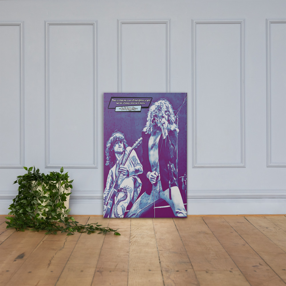 [LED ZEPPELIN]– Comic Icons Art (Available in 3 formats and 3 different sizes)