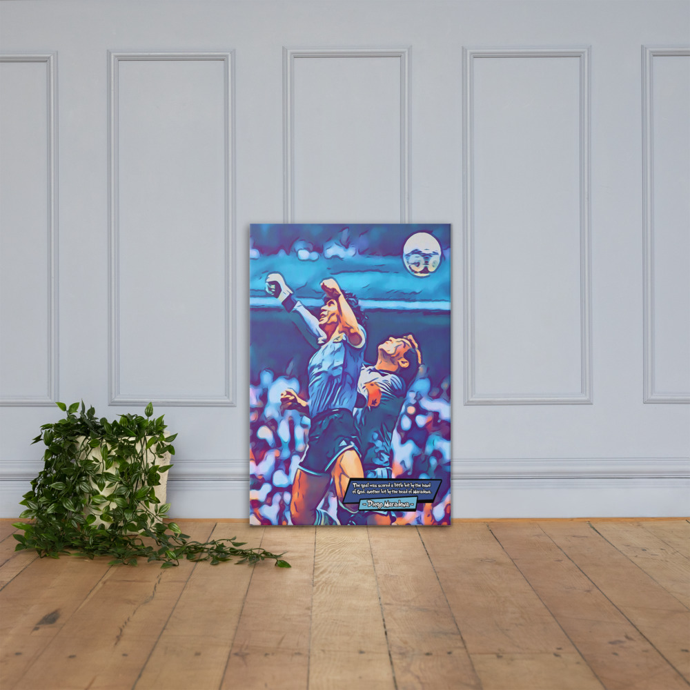 [HAND OF GOD - MEXICO 1986]– Comic Icons Art (Available in 3 formats and 3 different sizes)