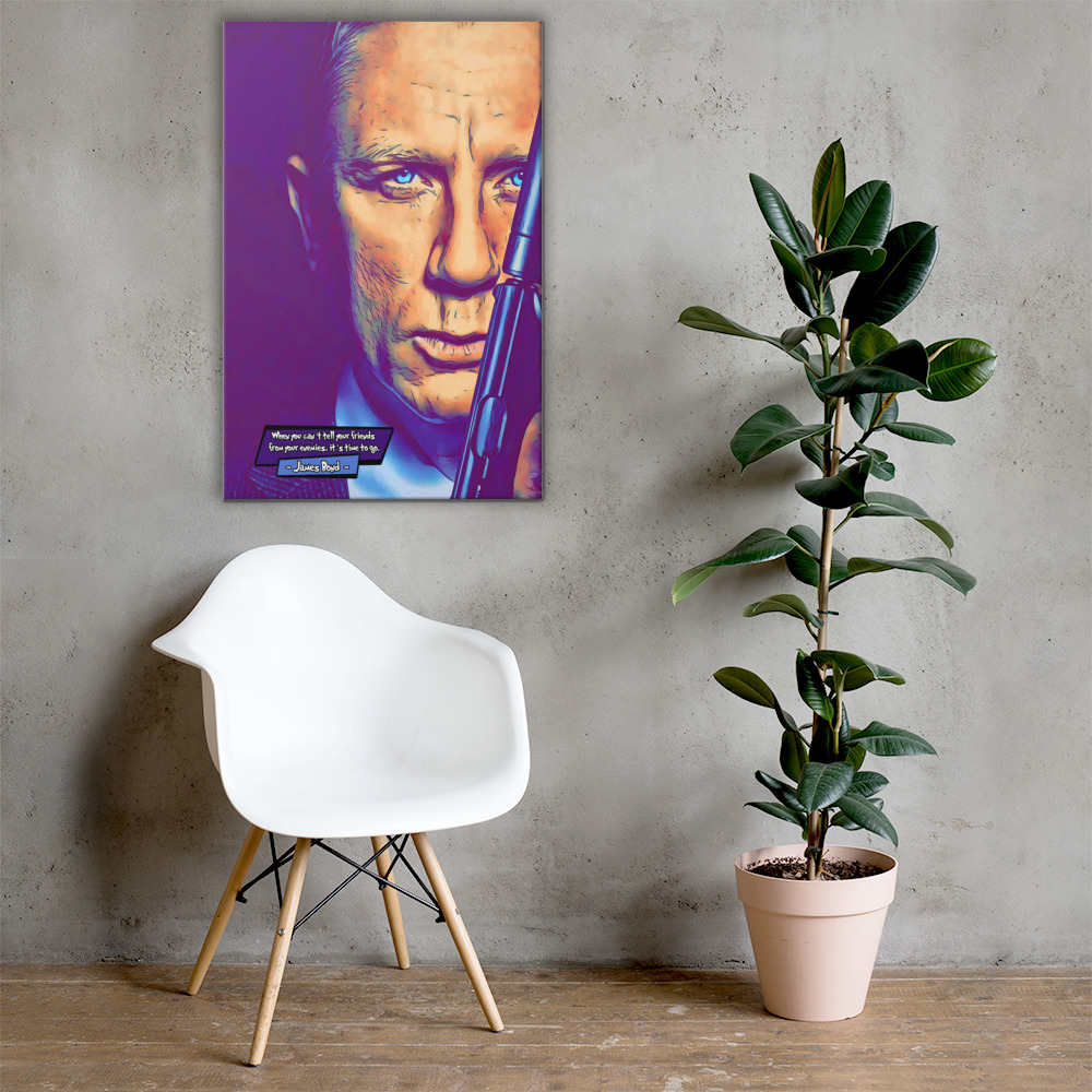 [DANIEL CRAIG - 007] – Comic Icons Art (Available in 3 formats and 3 different sizes)