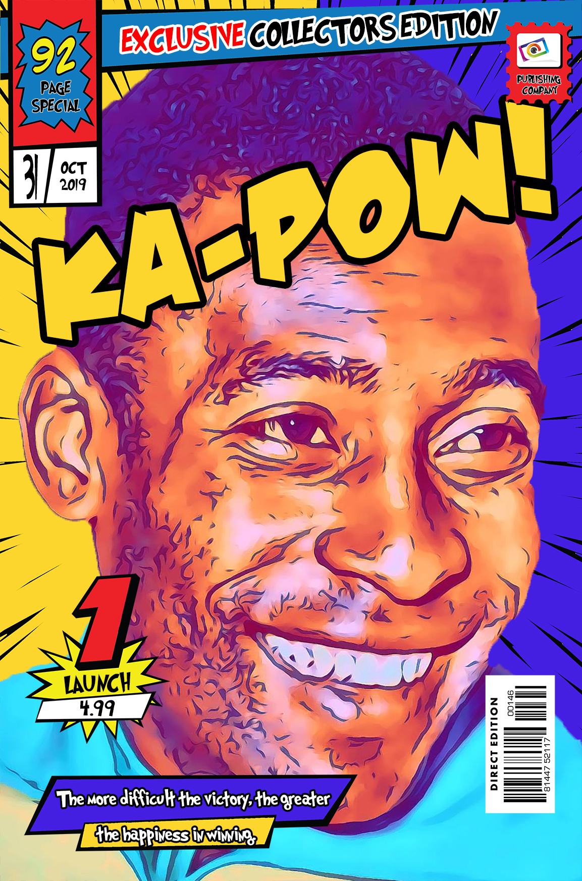 [PELE] – Comic Book Cover Art (Available in 3 formats and 3 different sizes)