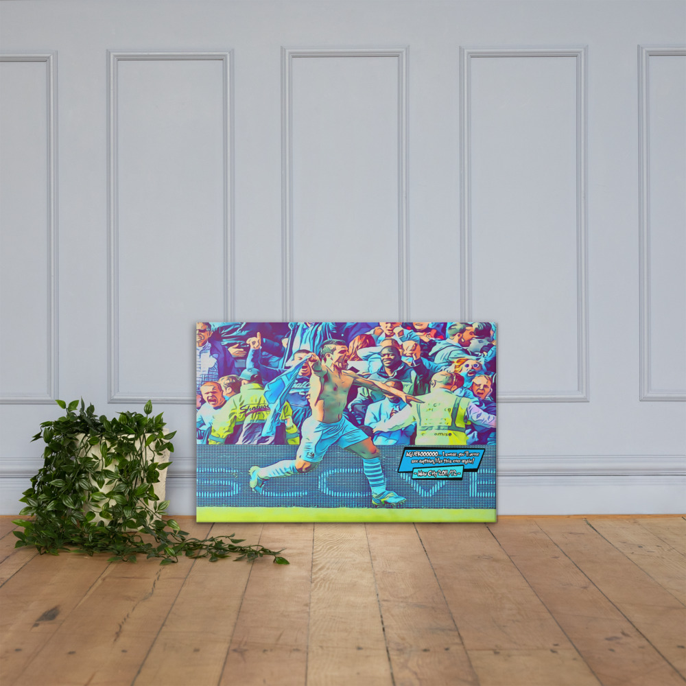 [AGUEROOO - MAN CITY PREMIER LEAGUE CHAMPIONS 2011/12]– Comic Icons Art (Available in 3 formats and 3 different sizes)
