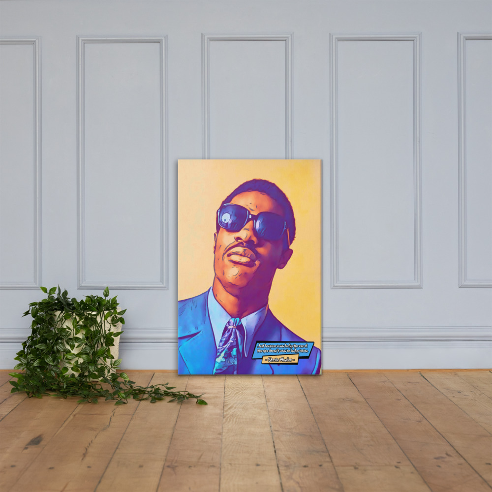 [STEVIE WONDER]– Comic Icons Art (Available in 3 formats and 3 different sizes)