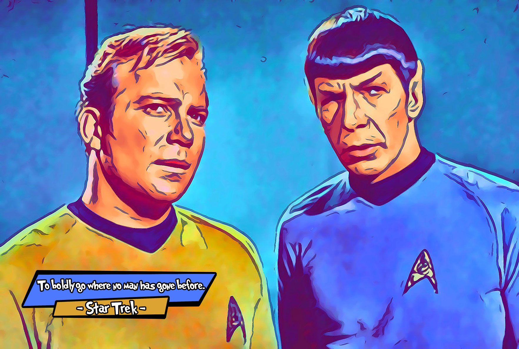 [STAR TREK]– Comic Icons Art (Available in 3 formats and 3 different sizes)