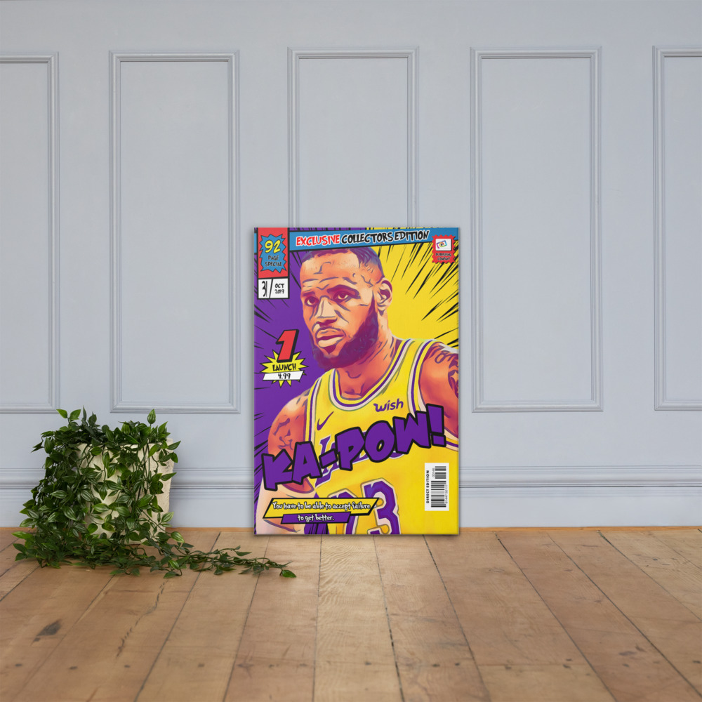 [LEBRON JAMES] – Comic Book Cover Art (Available in 3 formats and 3 different sizes)