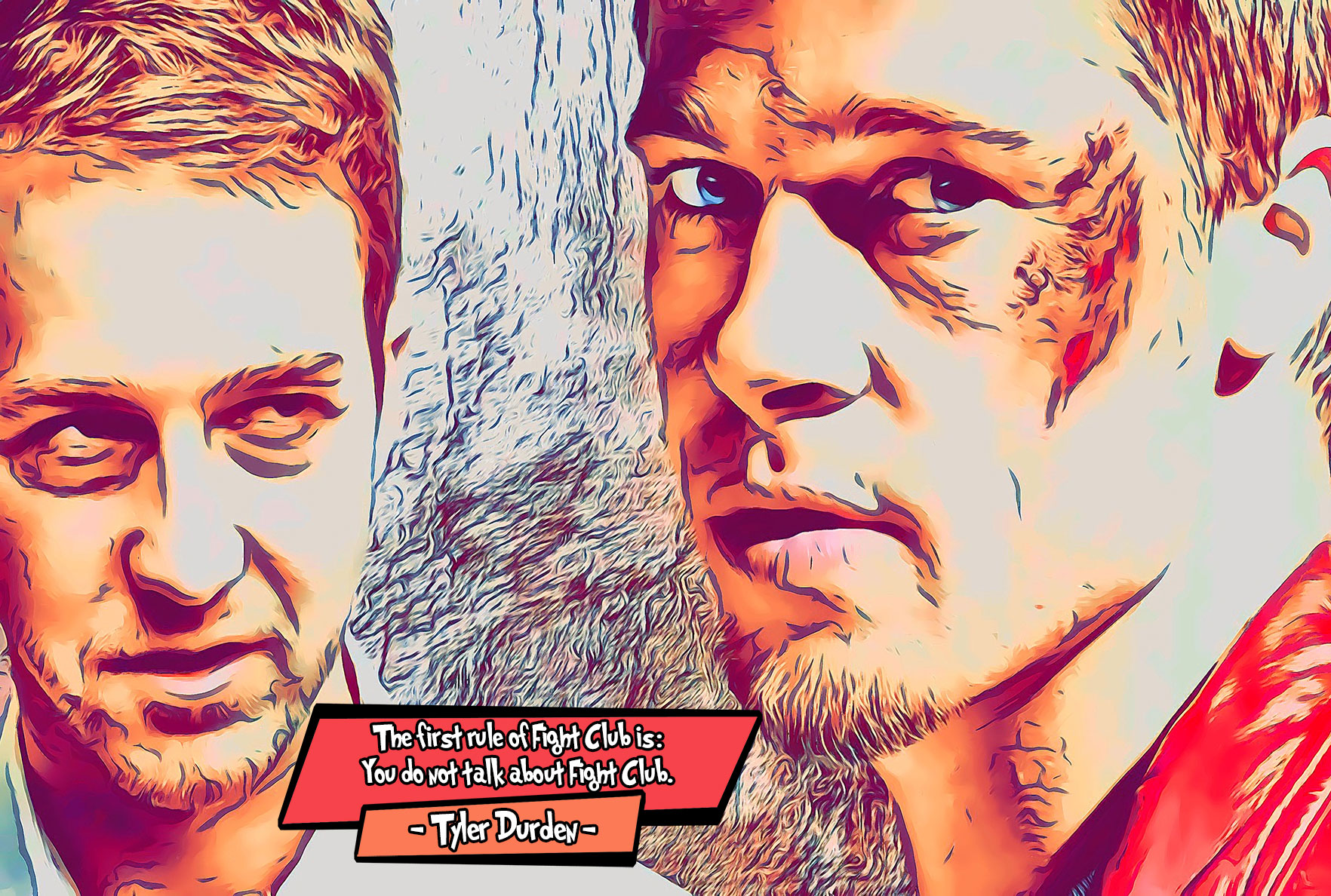 [FIGHT CLUB]– Comic Icons Art (Available in 3 formats and 3 different sizes)