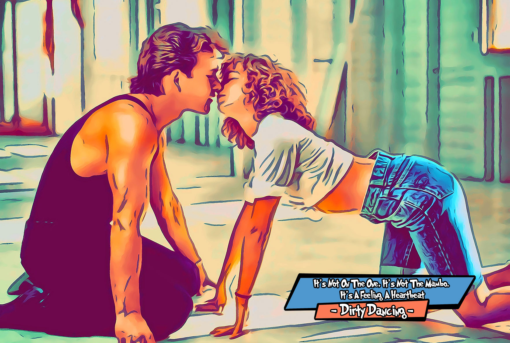 [DIRTY DANCING]– Comic Icons Art (Available in 3 formats and 3 different sizes)