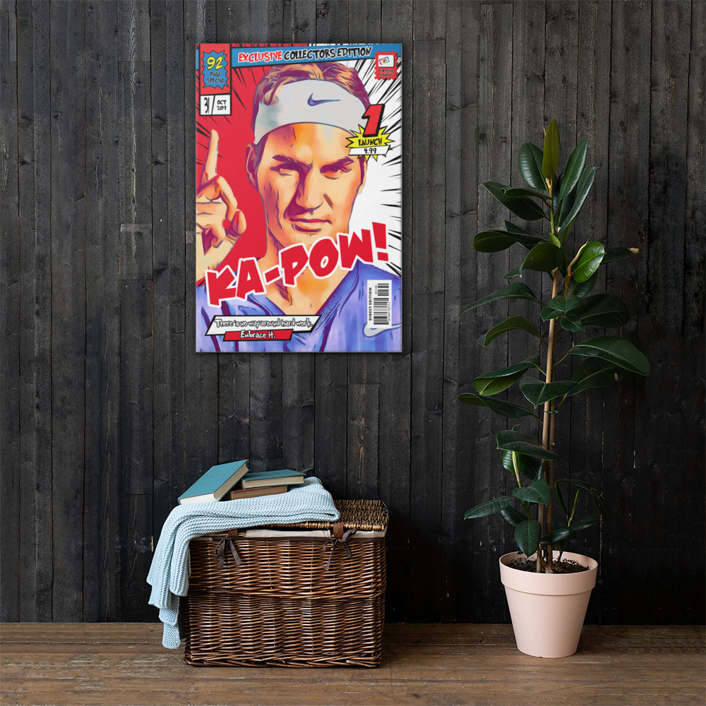 [ROGER FEDERER] – Comic Book Cover Art (Available in 3 formats and 3 different sizes)