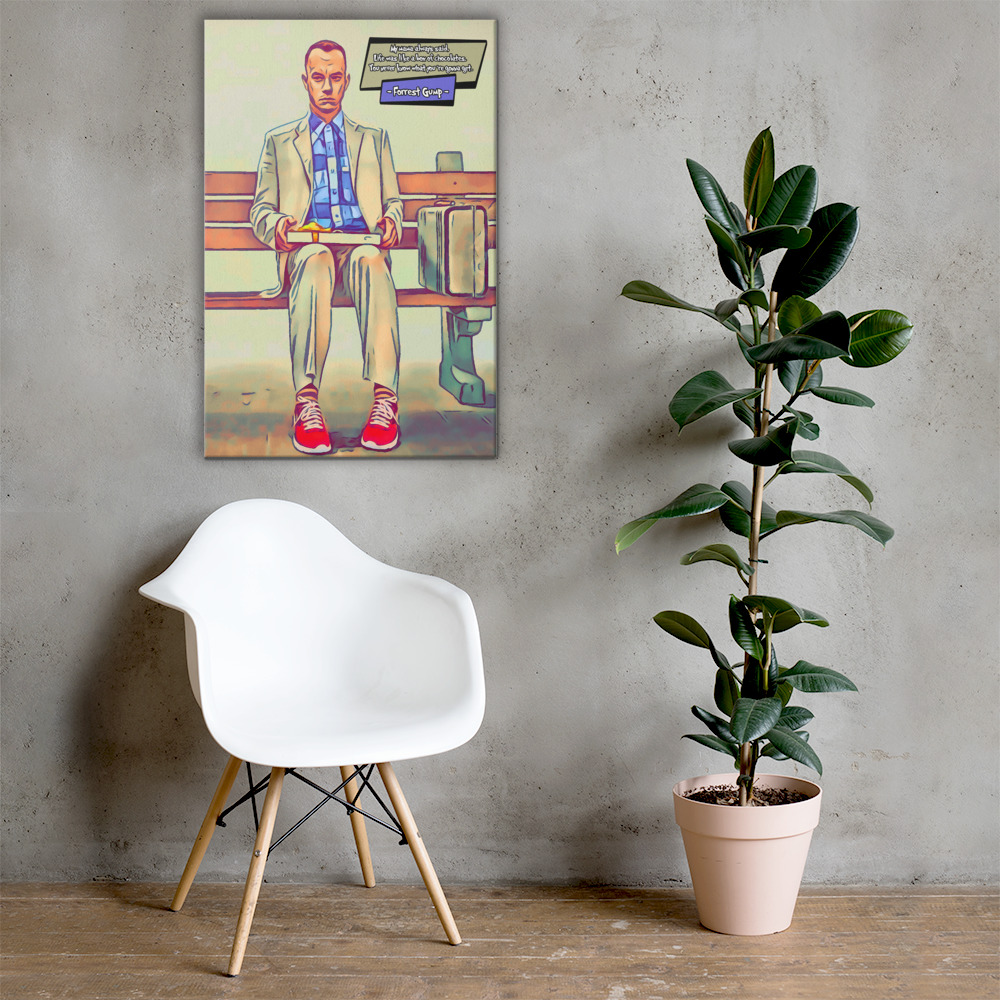[FORREST GUMP]– Comic Icons Art (Available in 3 formats and 3 different sizes)