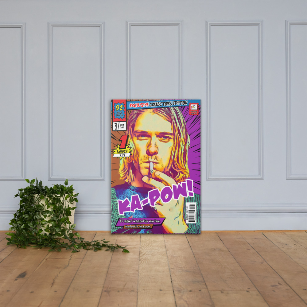 [KURT COBAIN] – Comic Book Cover Art (Available in 3 formats and 3 different sizes)